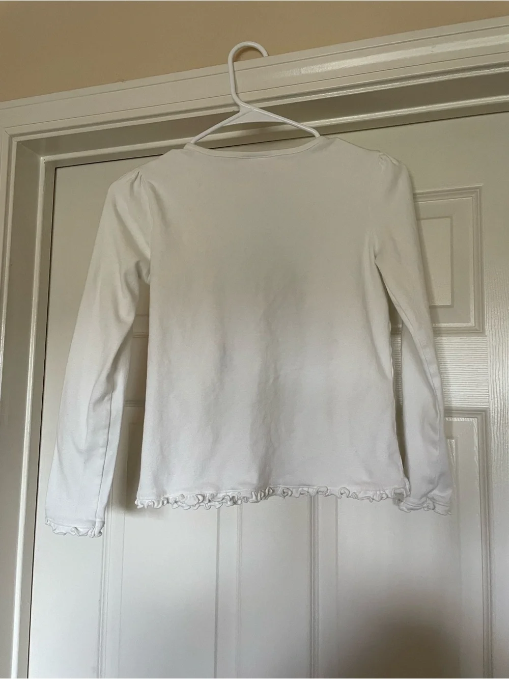 Gymboree Girls Long Sleeve Embroidered Ballerina Cat Ruffle Top